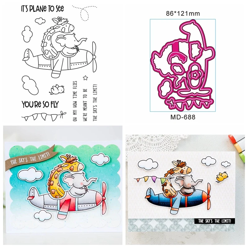 Elephant Giraffe Clear Stamp Match Metal Cutting Die Stencil For DIY Scrapbooking XMAS Decor Embossing Handcraft Die Cutting Set
Elephant Giraffe Clear Stamp Match Metal Cutting Die Stencil For DIY Scrapbooking XMAS Decor Embossing Handcraft Die Cutting Set
