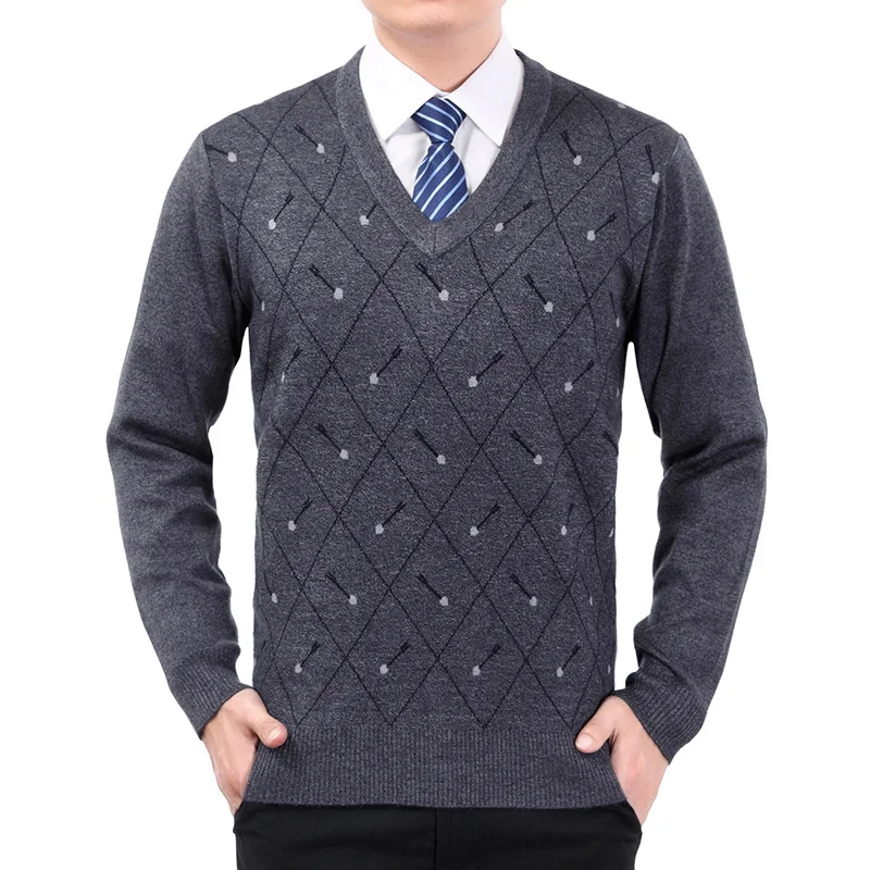 2018 Autumn Winter Middle-aged Men Casual Plaid Sweaters Male Pullover Knitted Coat V-neck Woolen Sweater For Men M-3XL W1260 
2018 Autumn Winter Middle-aged Men Casual Plaid Sweaters Male Pullover Knitted Coat V-neck Woolen Sweater For Men M-3XL W1260
