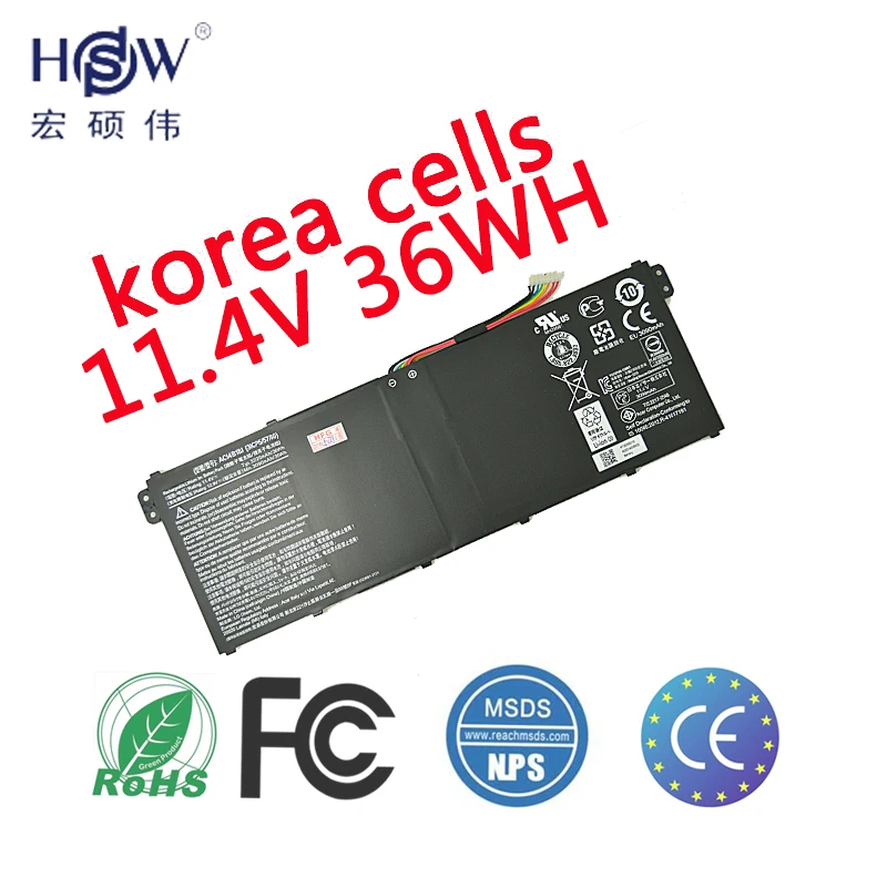 New 11.4V 36wh Laptop Battery for Acer Aspire E3-111 V3-111 V3-111P V5-122 AC14B8K KT0030G AC14B18J 4ICP5/57/80
New 11.4V 36wh Laptop Battery for Acer Aspire E3-111 V3-111 V3-111P V5-122 AC14B8K KT0030G AC14B18J 4ICP5/57/80