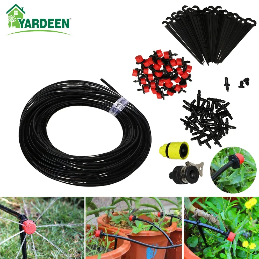 25m Automatic Micro Drip Irrigation System Garden Irrigation Plants Self Watering Kits with 30pcs Adjustable Dripper
25m Automatic Micro Drip Irrigation System Garden Irrigation Plants Self Watering Kits with 30pcs Adjustable Dripper