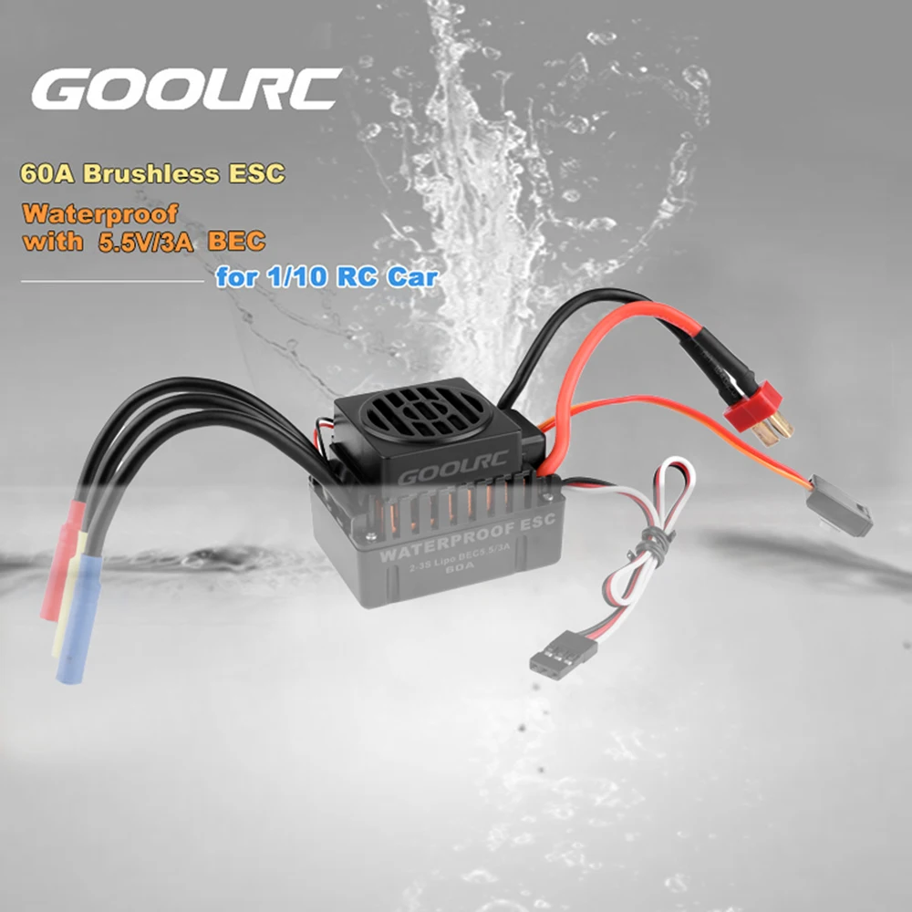 GoolRC Upgrade Waterproof 4370KV 3650 4300KV Brushless Motor with 45A 60A ESC Combo Set for 1:10 RC Car Truck
GoolRC Upgrade Waterproof 4370KV 3650 4300KV Brushless Motor with 45A 60A ESC Combo Set for 1:10 RC Car Truck