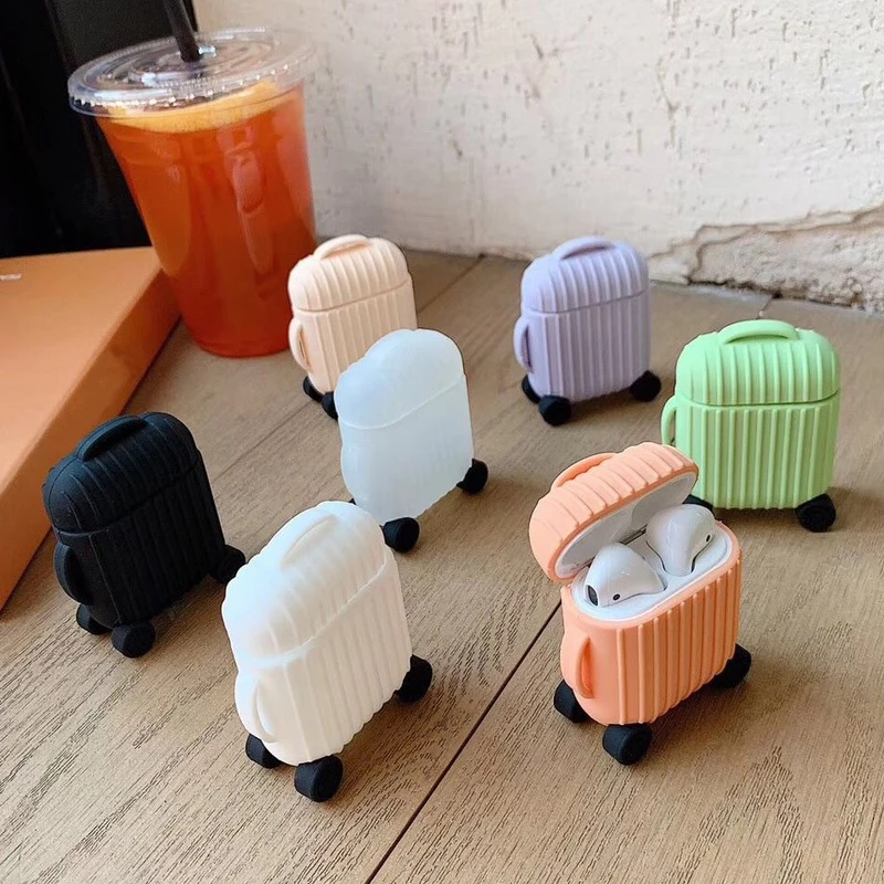 Fashion Case Air Pods Case for Apple Airpods 1/2 Luggage Design Charging Box Bluetooth Earphone Protector Cover Air Pods Case
Fashion Case Air Pods Case for Apple Airpods 1/2 Luggage Design Charging Box Bluetooth Earphone Protector Cover Air Pods Case