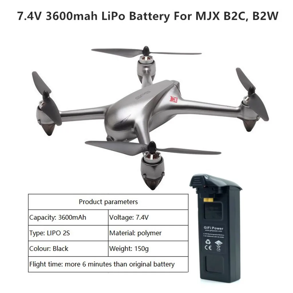 Upgraded Version Of MJX Bugs 2 B2W B2C RC Helicopter Battery 7.4v 3600mah 25C B2C 7.4V 3600mah battery toys accessories
Upgraded Version Of MJX Bugs 2 B2W B2C RC Helicopter Battery 7.4v 3600mah 25C B2C 7.4V 3600mah battery toys accessories