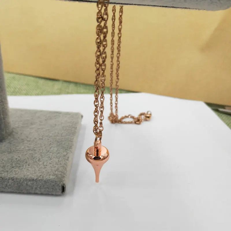 SONGLONG reiki copper pendant & pendulum harmony pendulums for dowsing rose gold European Fashionable With necklase Chain
SONGLONG reiki copper pendant & pendulum harmony pendulums for dowsing rose gold European Fashionable With necklase Chain