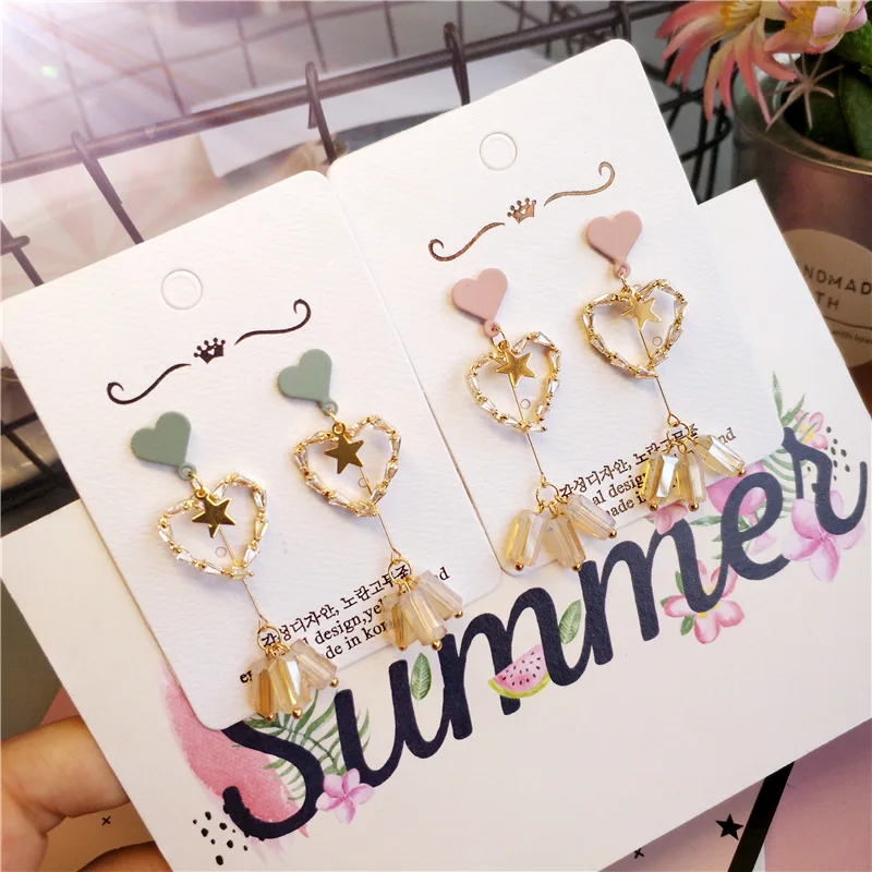 Korea Handmade Crystal Heart Rhinestone Women Drop Earrings Dangle Earrings Fashion Jewelry Accessories-JQD5
Korea Handmade Crystal Heart Rhinestone Women Drop Earrings Dangle Earrings Fashion Jewelry Accessories-JQD5