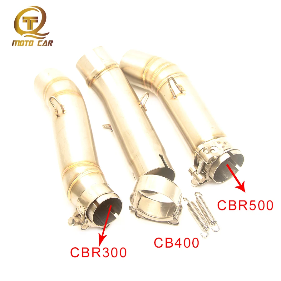 Motorcycle Exhaust Connect Link Pipe Mid Tube Adapter pipe Escape muffler Clamp for Honda CBR300 CBR 300 CBR500R CBR 500 CB400
Motorcycle Exhaust Connect Link Pipe Mid Tube Adapter pipe Escape muffler Clamp for Honda CBR300 CBR 300 CBR500R CBR 500 CB400