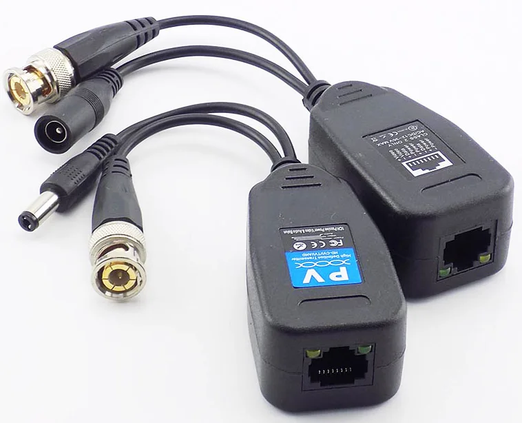 1 Pairs 2 in 1 Passive Power Video Audio Balun Male BNC Connectors Converter Supply Transceiver for CCTV HD Camera DVR
1 Pairs 2 in 1 Passive Power Video Audio Balun Male BNC Connectors Converter Supply Transceiver for CCTV HD Camera DVR