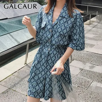 GALCAUR Elegant Print Women Playsuit Lapel Short Sleeve High Waist Button Hit Color Shorts Female Fashion 2020 Summer Tide
GALCAUR Elegant Print Women Playsuit Lapel Short Sleeve High Waist Button Hit Color Shorts Female Fashion 2020 Summer Tide