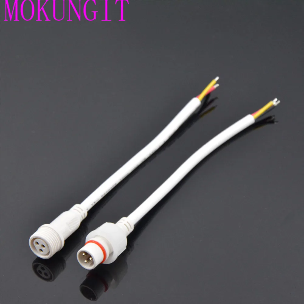 200pairs 3Core 3pin 19mm W/B Plastics waterproof led connecter for strip light male and female Applicable 0.75mm 18AWG Wire
200pairs 3Core 3pin 19mm W/B Plastics waterproof led connecter for strip light male and female Applicable 0.75mm 18AWG Wire