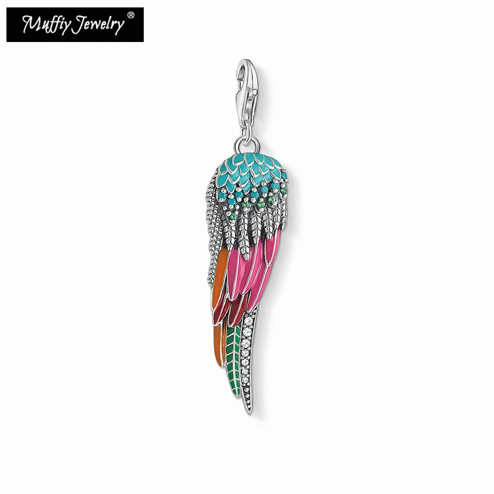 Parrot Wing Charm,Europe Style Muffiy Club Fine Fashion Jewelry For Women,2019 Cute Gift In 925 Sterling Silver Fit Bracelet
Parrot Wing Charm,Europe Style Muffiy Club Fine Fashion Jewelry For Women,2019 Cute Gift In 925 Sterling Silver Fit Bracelet