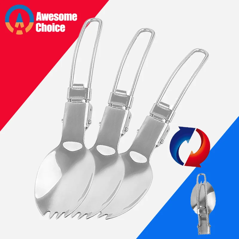 3 PCS Folding Spoon Spork for Outdoor Cookware free carry bag Lightweight Folded Flatware For Camping Picnic
3 PCS Folding Spoon Spork for Outdoor Cookware free carry bag Lightweight Folded Flatware For Camping Picnic