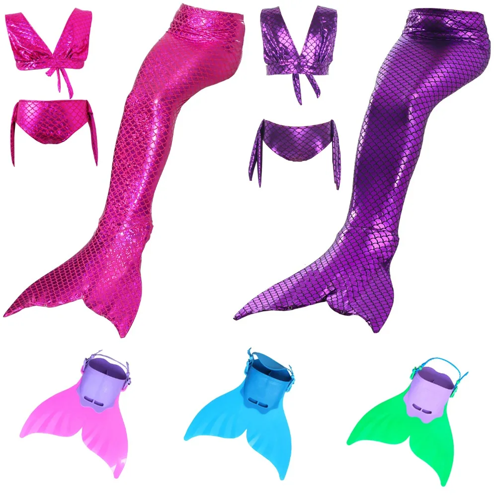 Girls Swimming Mermaid Tails Costume For 3-12 Years Girl's Fish Maid Skirts And Bikini Suit Bathing Can Add Monofin Princess
Girls Swimming Mermaid Tails Costume For 3-12 Years Girl's Fish Maid Skirts And Bikini Suit Bathing Can Add Monofin Princess