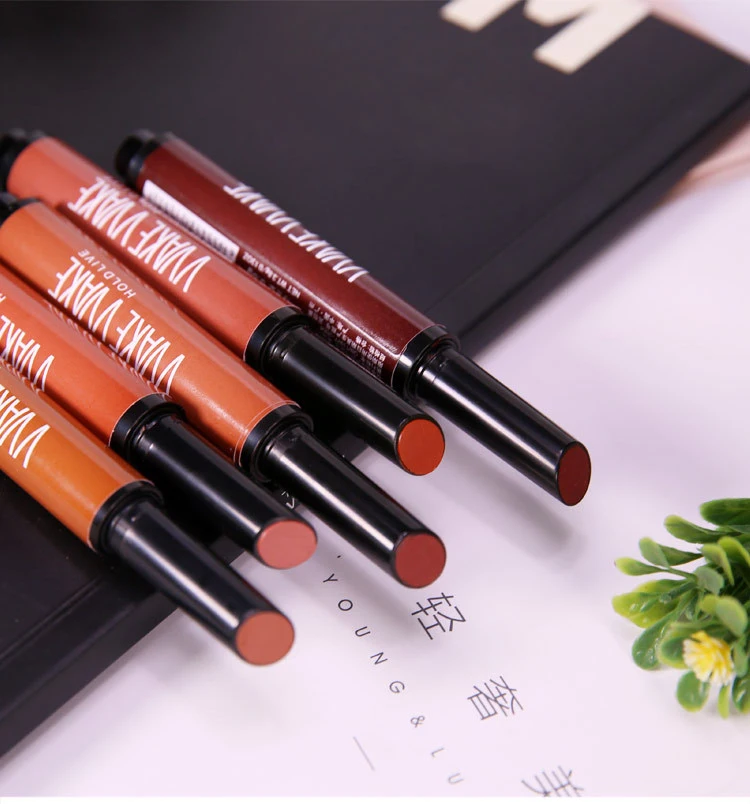 HOLD LIVE Matte Lipstick Pencil 5 Colors Press Long Lasting Lip Stick Pen Waterproof Pigment Red Lips Makeup Korean Maquiagem (1)
