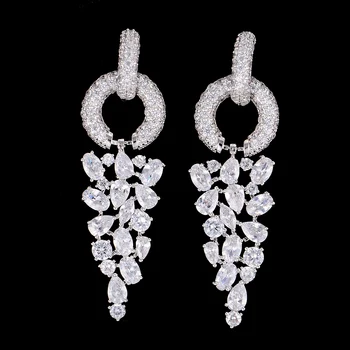 SisCathy Elegant Circle Full Cubic Zirconia Earrings Engagement Wedding Party Nightclub Bohemian korean Statment Earrings
SisCathy Elegant Circle Full Cubic Zirconia Earrings Engagement Wedding Party Nightclub Bohemian korean Statment Earrings