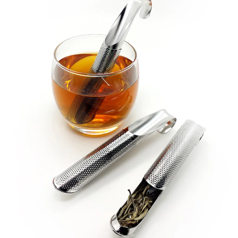 Tea Strainer Stainless Steel Tea Infuser Pipe Design High Quality Holder Tool Tea Spoon Infuser Filter
Tea Strainer Stainless Steel Tea Infuser Pipe Design High Quality Holder Tool Tea Spoon Infuser Filter
