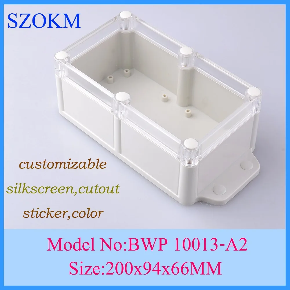 4 pcs/lot electrical distribution box abs project box plastic electronics enclosure project boxes 200x94x66mm
4 pcs/lot electrical distribution box abs project box plastic electronics enclosure project boxes 200x94x66mm