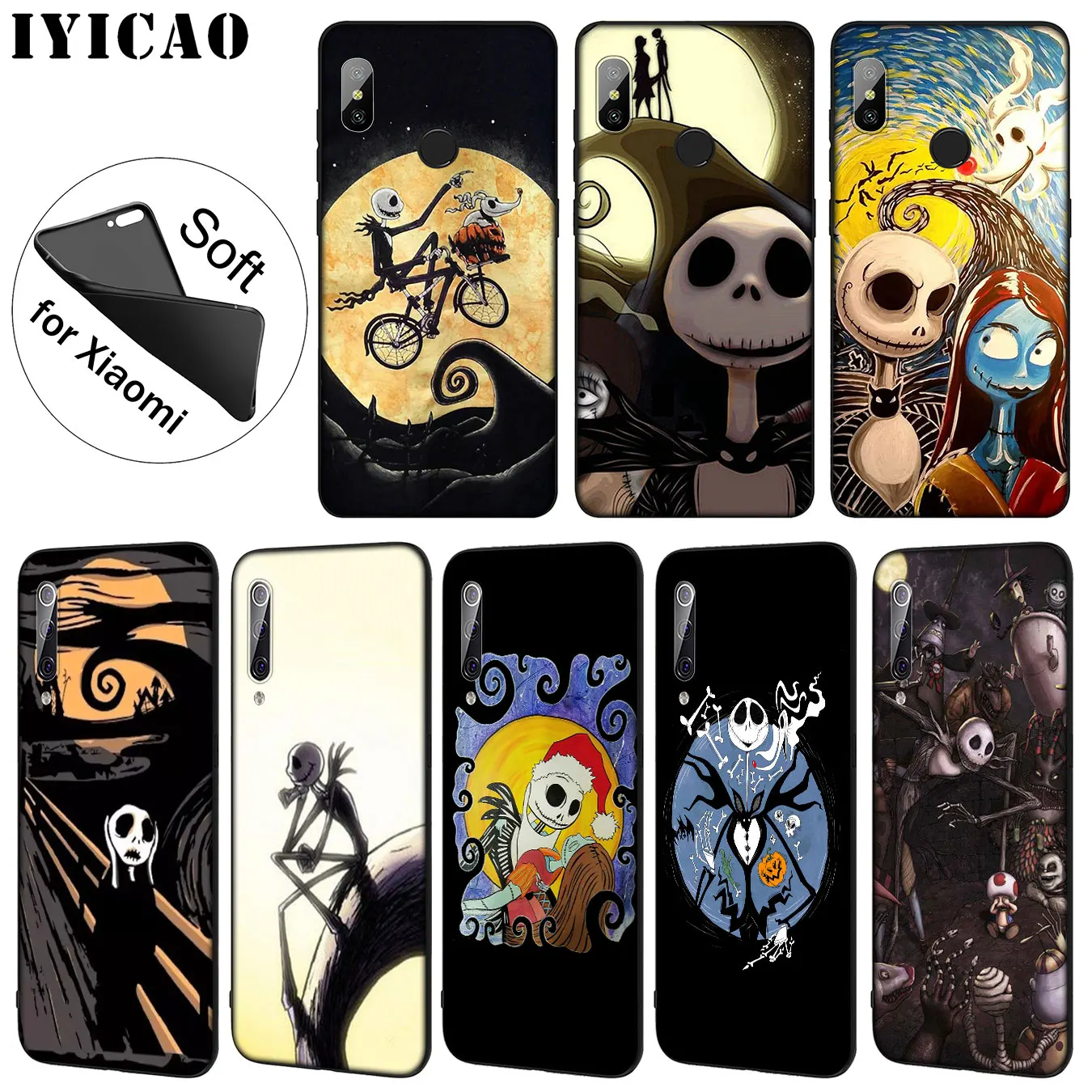 IYICAO Nightmare Tim burton Halloween jack Soft Phone Case for Xiaomi Mi 9 SE 9T CC9 CC9E 8 A3 Pro A1 A2 Lite pocophone f1 MAX 3
IYICAO Nightmare Tim burton Halloween jack Soft Phone Case for Xiaomi Mi 9 SE 9T CC9 CC9E 8 A3 Pro A1 A2 Lite pocophone f1 MAX 3