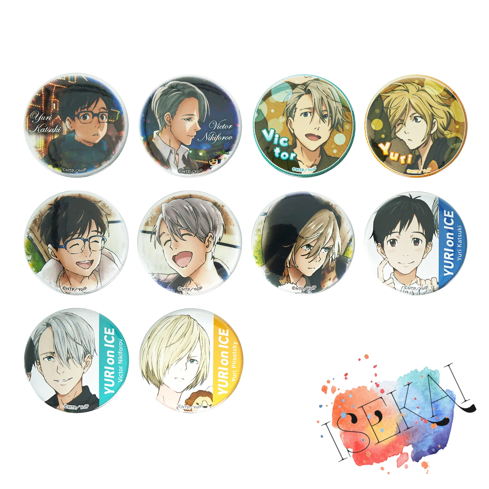 Yuri!!! on Ice Anime Badge Prince Victor Nikiforov Yuuri Katsuki Yuri Plisetsky Metal Badge Brooch Pins
Yuri!!! on Ice Anime Badge Prince Victor Nikiforov Yuuri Katsuki Yuri Plisetsky Metal Badge Brooch Pins