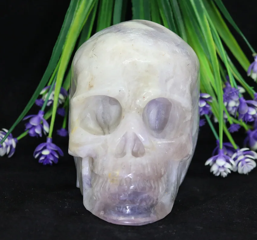 5.07" 1639g COLORFUL FLUORITE Handmade Carved Crystal Skull Crystal Realistic Crystal Healing Furnishing Articles Figurine TD07
5.07" 1639g COLORFUL FLUORITE Handmade Carved Crystal Skull Crystal Realistic Crystal Healing Furnishing Articles Figurine TD07