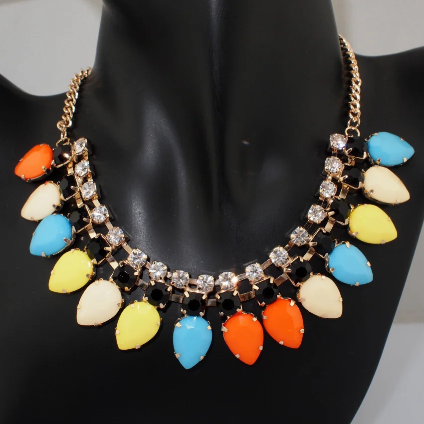 MANILAI Fashion Collar Choker Necklace Neon Multicolor Acrylic Rhinestone Women Charm Necklaces Statement Jewelry
MANILAI Fashion Collar Choker Necklace Neon Multicolor Acrylic Rhinestone Women Charm Necklaces Statement Jewelry