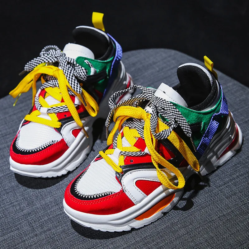 Fashion 2019 Women Casual Shoes Lace-Up Leather Dad Chunky Sneakers Flat Thick Sole Tenis Wedge White Basket Walking Shoes
Fashion 2019 Women Casual Shoes Lace-Up Leather Dad Chunky Sneakers Flat Thick Sole Tenis Wedge White Basket Walking Shoes