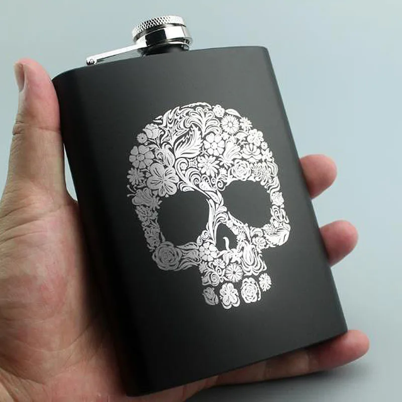 Skull And Wolf Pattern Hip Flask Stainless Steel 8oz Hip Flask Whiskey Vodka Flagon Capacity 225ML Wine Flask Flagon
Skull And Wolf Pattern Hip Flask Stainless Steel 8oz Hip Flask Whiskey Vodka Flagon Capacity 225ML Wine Flask Flagon