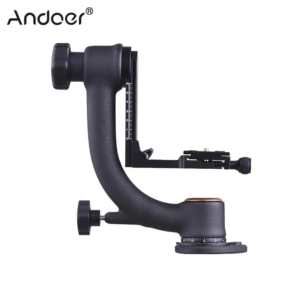 360 Degree Panoramic Gimbal Tripod Head Pan Tilt For Arca-Swiss Standard 1/4'' Quick Release Plate Bubble Level for DSLR Camera
360 Degree Panoramic Gimbal Tripod Head Pan Tilt For Arca-Swiss Standard 1/4'' Quick Release Plate Bubble Level for DSLR Camera
