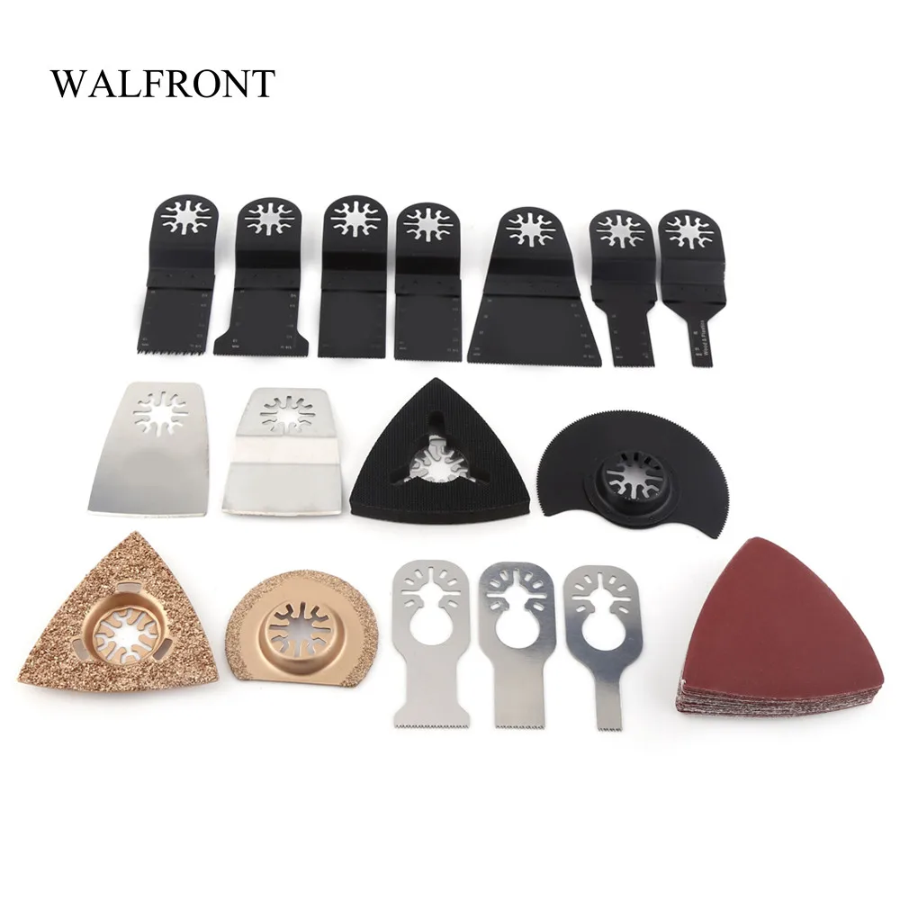 WALFRONT 41pcs/Set Oscillating Saw Blades Accessories Wood Metal Cutting Tools Multitool Power Bit Home DIY Woodworking Blade
WALFRONT 41pcs/Set Oscillating Saw Blades Accessories Wood Metal Cutting Tools Multitool Power Bit Home DIY Woodworking Blade