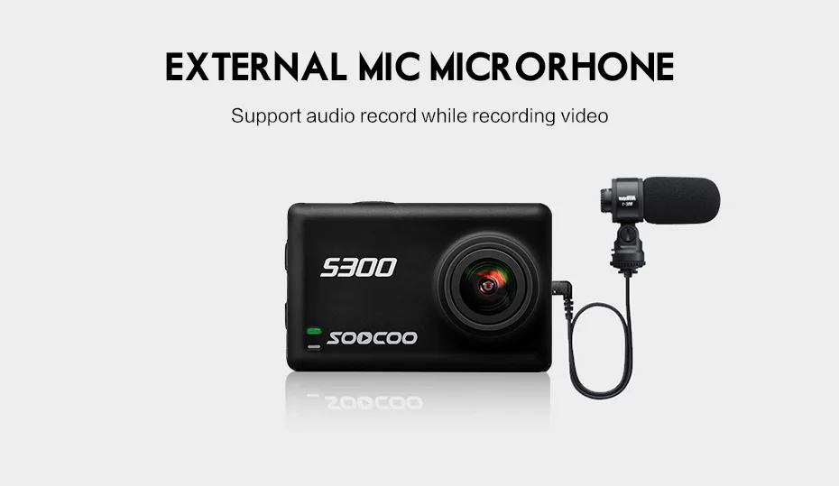 SOOCOO S300 4K 30FPS Sports Camera 2.35 Touchscreen Hi3559V100 IMX377 EIS Wifi External Mic GPS (16)