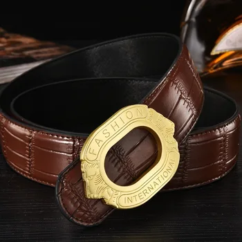 High Quality Luxury Brand Genuine Leather fancy belt Designer Belt Men vintage jean Fashion Trend Lion Wide Buckle Waist Strap
High Quality Luxury Brand Genuine Leather fancy belt Designer Belt Men vintage jean Fashion Trend Lion Wide Buckle Waist Strap