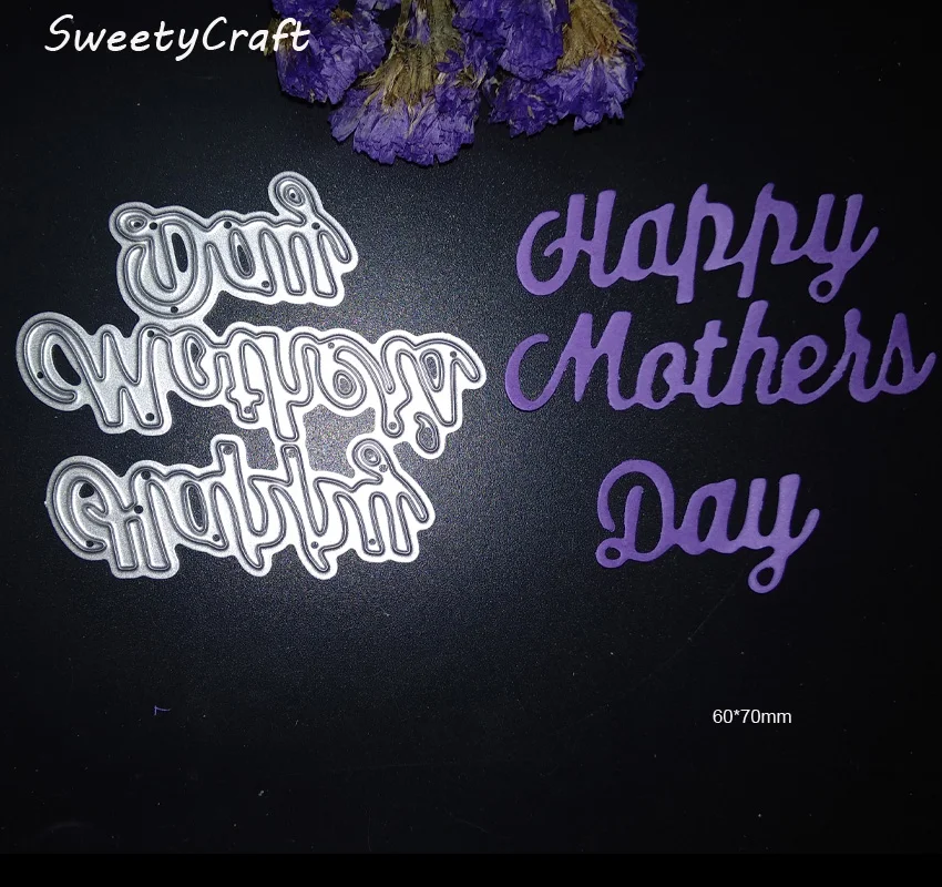 CUTTING DIES Happy Mother Day Letter Border Scrapbooking Dies Metal Stamps Craft Die Cut Gift Box Stencils New 2019 Embossing
CUTTING DIES Happy Mother Day Letter Border Scrapbooking Dies Metal Stamps Craft Die Cut Gift Box Stencils New 2019 Embossing