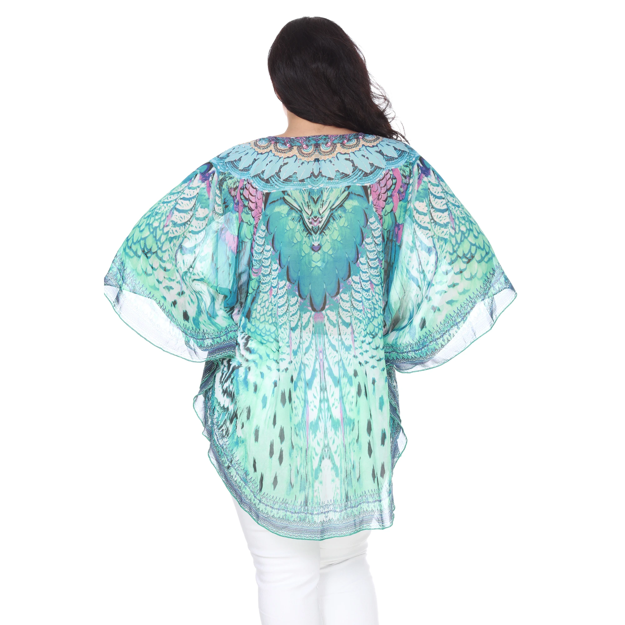 Plus Size Tamati Top - Aqua (2)