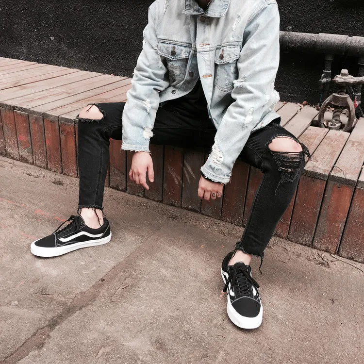 2018 fashion high street mens destroyed jeans hole casual pants fitness slim jogger damage jeans rock skinny jeans
2018 fashion high street mens destroyed jeans hole casual pants fitness slim jogger damage jeans rock skinny jeans