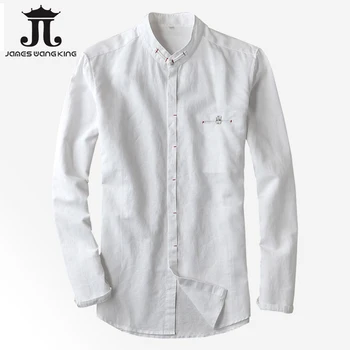 Chinese style Linen shirts men collar long sleeve Breathable shirt men Slim shirt for men's high quality clothing Plus sizs
Chinese style Linen shirts men collar long sleeve Breathable shirt men Slim shirt for men's high quality clothing Plus sizs