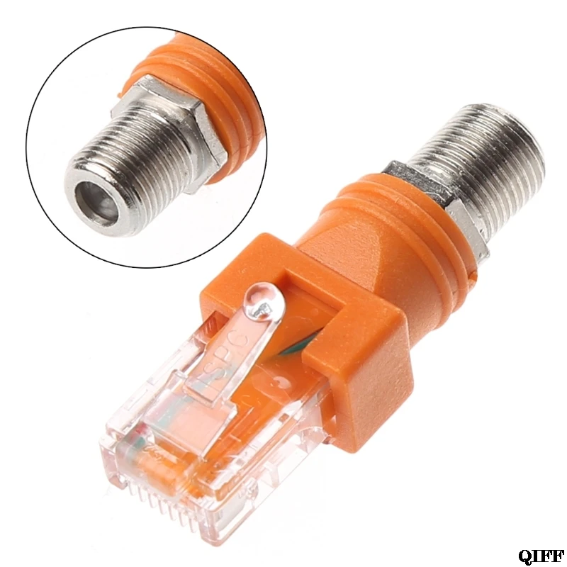 Drop Ship&Wholesale F Female To RJ45 Male Coaxial Barrel Coupler Adapter RJ45 To RF Connector Converter APR28
Drop Ship&Wholesale F Female To RJ45 Male Coaxial Barrel Coupler Adapter RJ45 To RF Connector Converter APR28