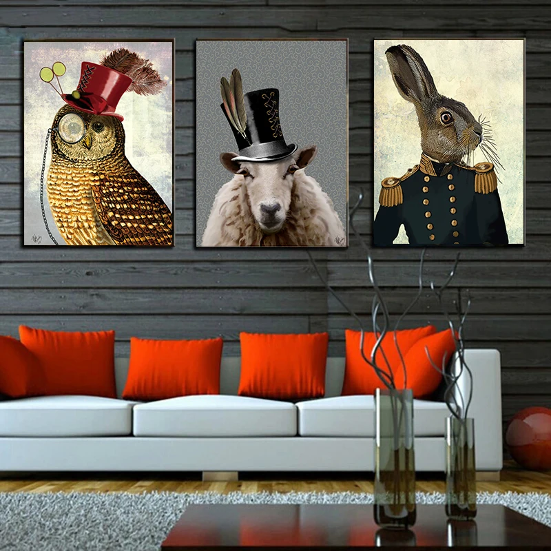 Vintage Posters Style Home Decor Animals Canvas Painting Sheep Owl Portrait Posters HD Print Nordic Wall Art Picture for Bedroom
Vintage Posters Style Home Decor Animals Canvas Painting Sheep Owl Portrait Posters HD Print Nordic Wall Art Picture for Bedroom