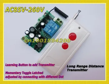 Long Range Remote Control Switch 110V (AC85V-AC260V) LED Lamp Light ON OFF Remote Switch Learning Code Toggle Momentary 315/433
Long Range Remote Control Switch 110V (AC85V-AC260V) LED Lamp Light ON OFF Remote Switch Learning Code Toggle Momentary 315/433