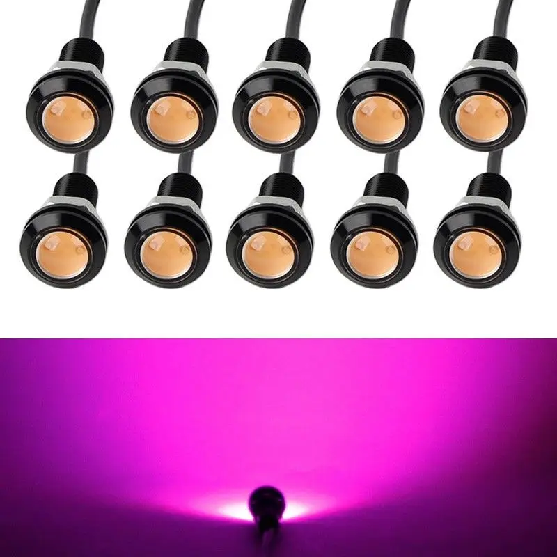 9W 18mm 12V 24V Purple Pink LED Eagle Eye Light Car Fog DRL Daytime Reverse Backup Parking Signal
9W 18mm 12V 24V Purple Pink LED Eagle Eye Light Car Fog DRL Daytime Reverse Backup Parking Signal