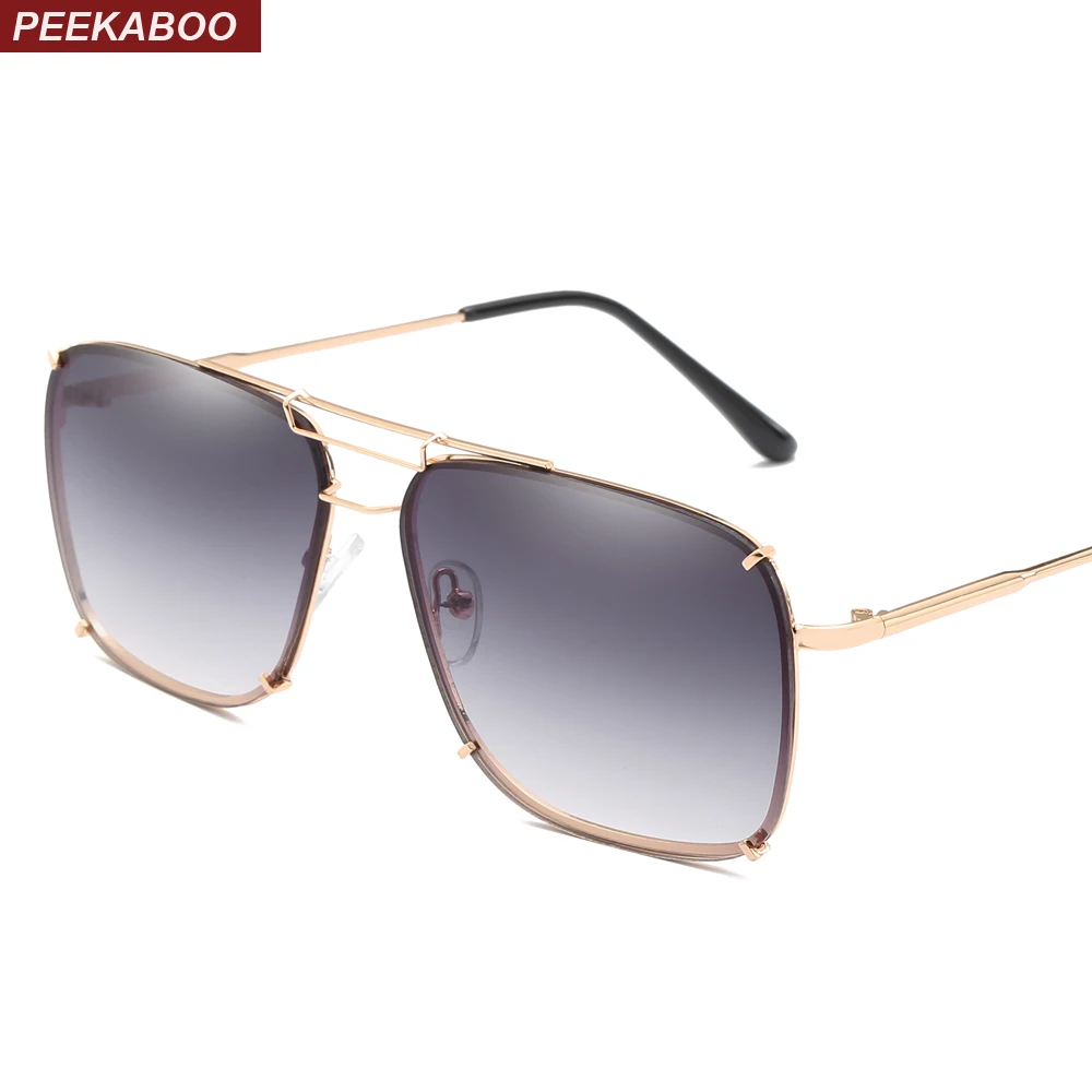 Peekaboo square frame sunglasses men metal frame unisex gold black flat top square sun glasses for men 2019 uv400
Peekaboo square frame sunglasses men metal frame unisex gold black flat top square sun glasses for men 2019 uv400