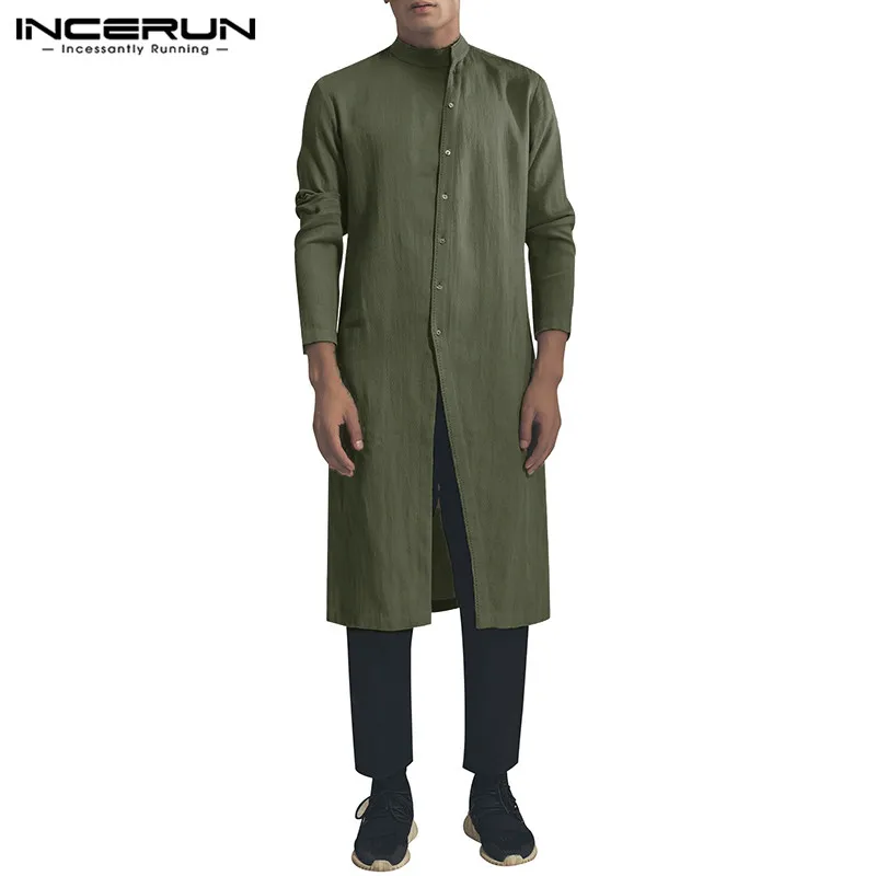 INCERUN Men 2020 Stand Collar Long Sleeve Indian Irregular Loose Shirt Retro Cardigan Button Casual Personality Camisa Masculina
INCERUN Men 2020 Stand Collar Long Sleeve Indian Irregular Loose Shirt Retro Cardigan Button Casual Personality Camisa Masculina