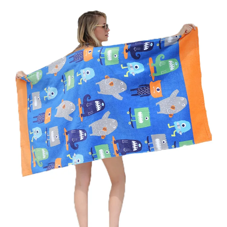 2019 new cute thick bath towel without lint does not fade active printing cotton large beach towel 160*80
2019 new cute thick bath towel without lint does not fade active printing cotton large beach towel 160*80