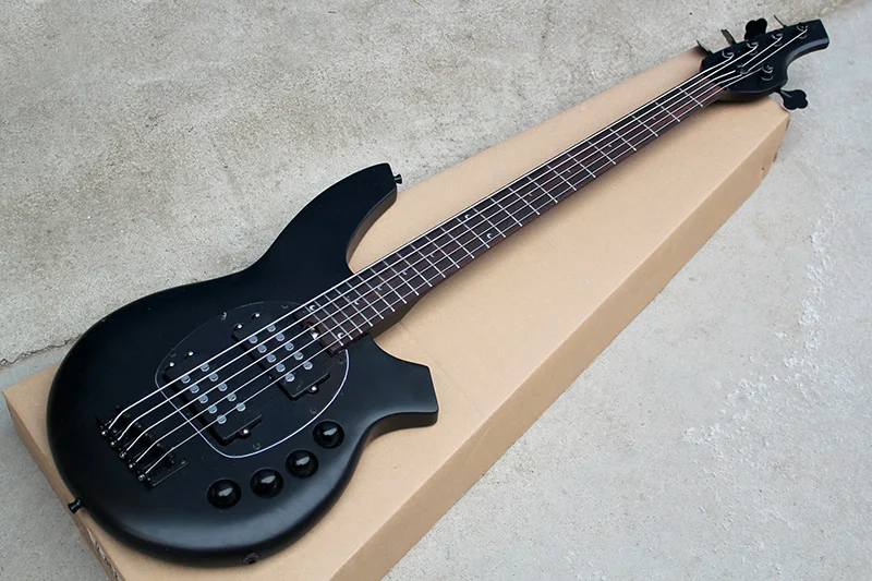 Factory custom 24 frets 5 strings black body Electric Bass Guitar with active circuit,2 pickups,black hardware,can be customized
Factory custom 24 frets 5 strings black body Electric Bass Guitar with active circuit,2 pickups,black hardware,can be customized