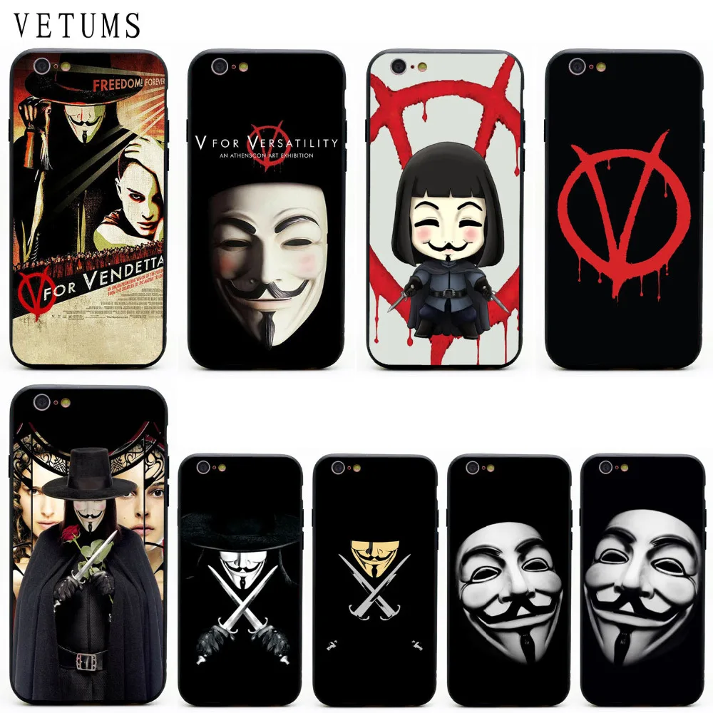 VETUMS V for Vendetta Anonymous Mask PC Hard TPU Hybrid Phone Case Phone Cover For iPhone 5 5s SE 6 6s Plus 7 8 Plus X XR XS Max
VETUMS V for Vendetta Anonymous Mask PC Hard TPU Hybrid Phone Case Phone Cover For iPhone 5 5s SE 6 6s Plus 7 8 Plus X XR XS Max