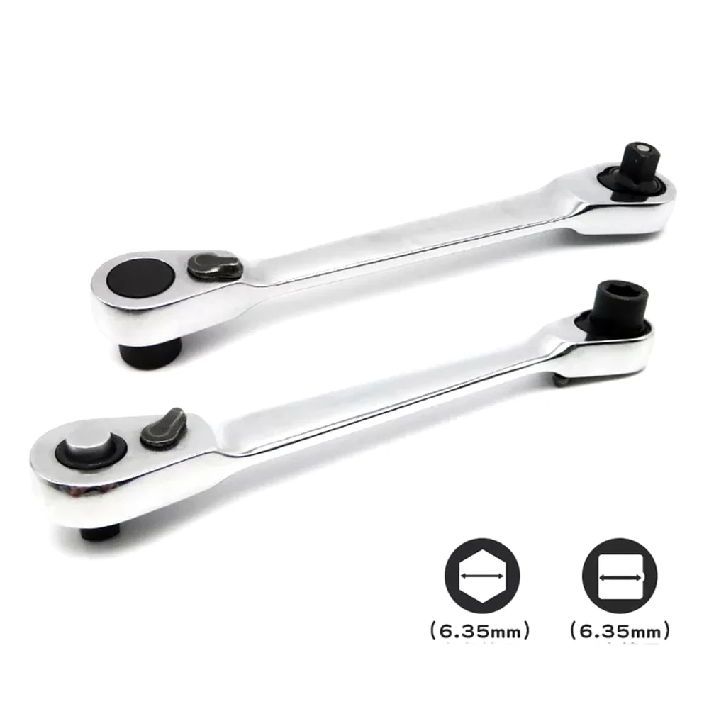 JEAZEA 1/4" Mini Ratchet Wrench Spanner 72 Teeth Screwdriver Quick Release Socket Spanner Hand Drive Repairing Tool
JEAZEA 1/4" Mini Ratchet Wrench Spanner 72 Teeth Screwdriver Quick Release Socket Spanner Hand Drive Repairing Tool