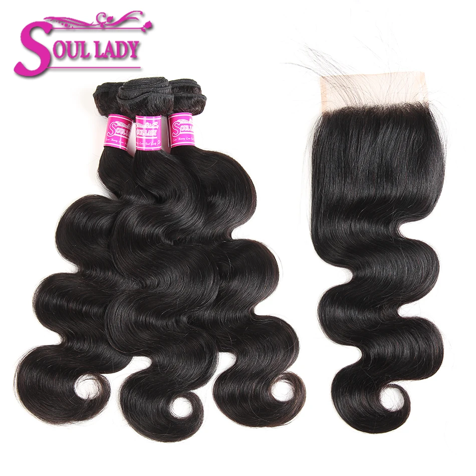 Soul Lady Transparent Lace Closure With Bundles Brazilian Body Wave Human Hair 3 Bundles With Lace Closure Remy Hair Extensions
Soul Lady Transparent Lace Closure With Bundles Brazilian Body Wave Human Hair 3 Bundles With Lace Closure Remy Hair Extensions