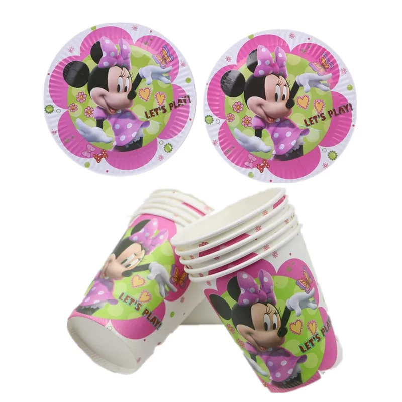 20Pcs/lot Minnie Mouse Party Decorations Kids Unicorn Disposable tableware Plates Cups Baby Shower Birthday Party Supplies
20Pcs/lot Minnie Mouse Party Decorations Kids Unicorn Disposable tableware Plates Cups Baby Shower Birthday Party Supplies