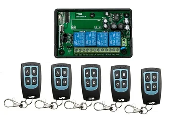 AC110V 220V 4CH RF Wireless Remote Control System / Radio Switch remote switch 220V Learning code receiver+ 5 remote controller
AC110V 220V 4CH RF Wireless Remote Control System / Radio Switch remote switch 220V Learning code receiver+ 5 remote controller