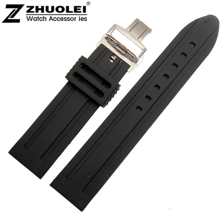 24mm Black Waterproof Diving Silicone Rubber Watchband Straps Bracelets men's watch band free shipping
24mm Black Waterproof Diving Silicone Rubber Watchband Straps Bracelets men's watch band free shipping
