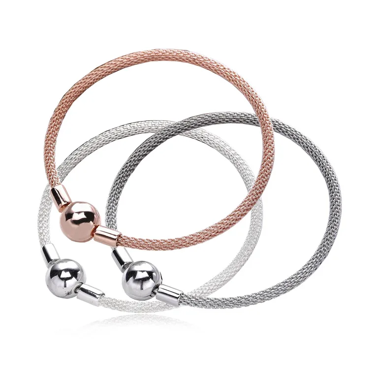 3 Style 100% 925 Sterling Silver Basic Chain Snake Clasp Bracelets Fit Women Charms Beads & Pendants DH001
3 Style 100% 925 Sterling Silver Basic Chain Snake Clasp Bracelets Fit Women Charms Beads & Pendants DH001