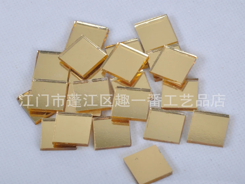 Set Of 80pcs 20x20mm Square Gold Glass Mirror Mosaic Tiles, for Crafts Accessories, Glass Mirror pieces for DIY Projects
Set Of 80pcs 20x20mm Square Gold Glass Mirror Mosaic Tiles, for Crafts Accessories, Glass Mirror pieces for DIY Projects